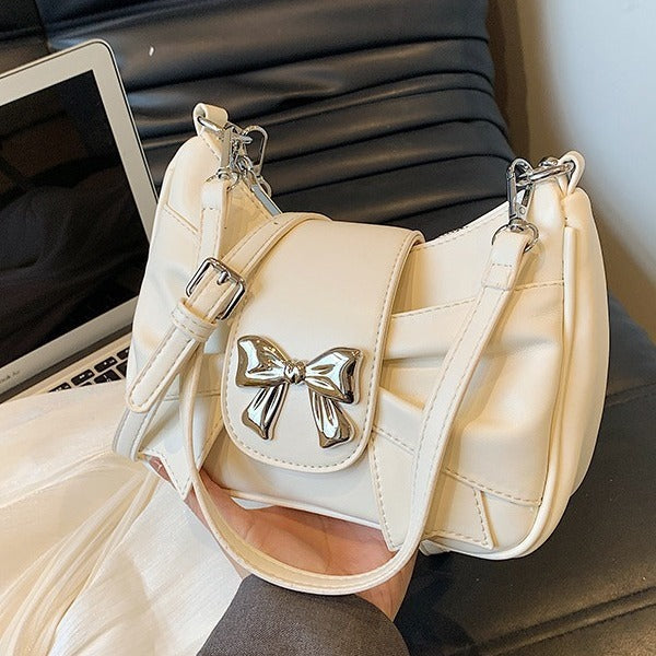 Four Seasons Commuting Trendy Daily Matching Shoulder Crossbody Women's Bag Bow