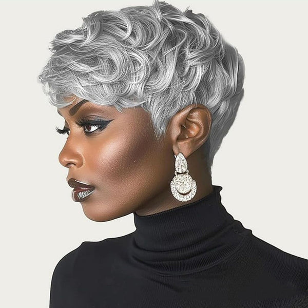 Wig Short Curly Layered Shorts Wig Hanzuva