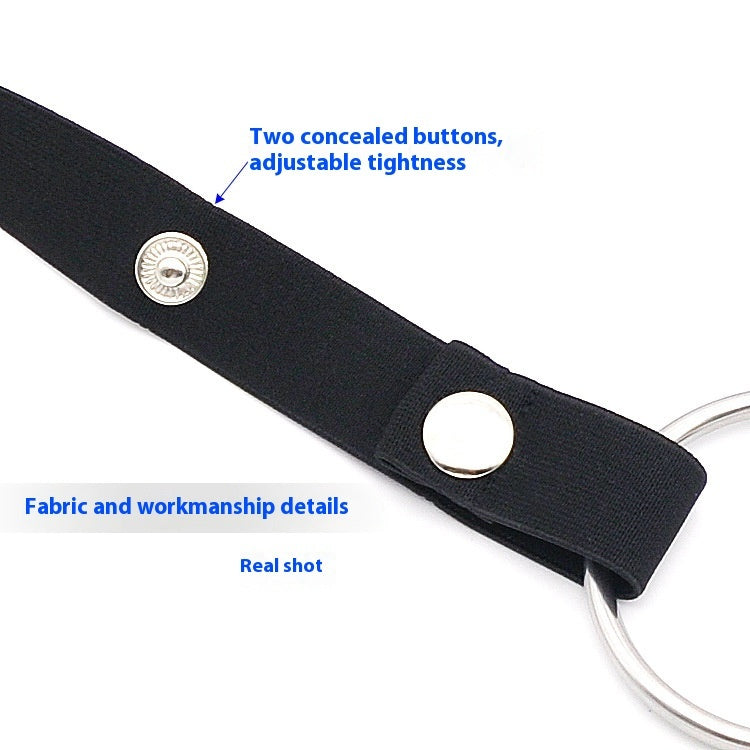 Men's Chastity Cage Auxiliary Strap Elastic Anti-fall