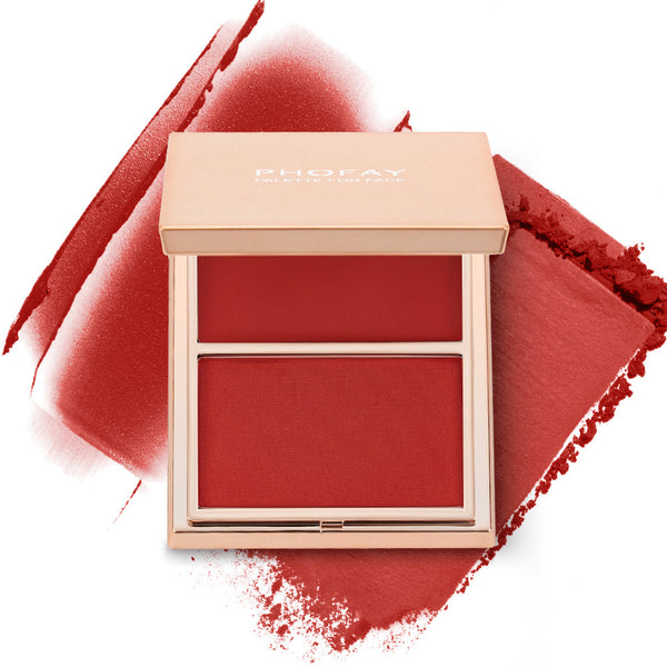 PHOFAY Double-Take Cream & Powder Blush Duo Hanzuva