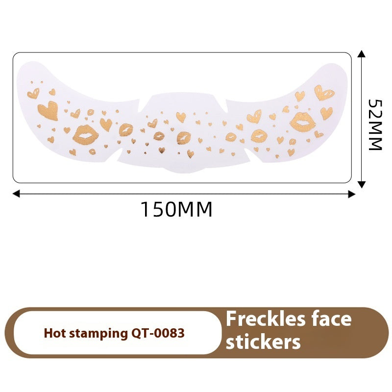 Freckle Tattoo Sticker Hot Gold And Silver
