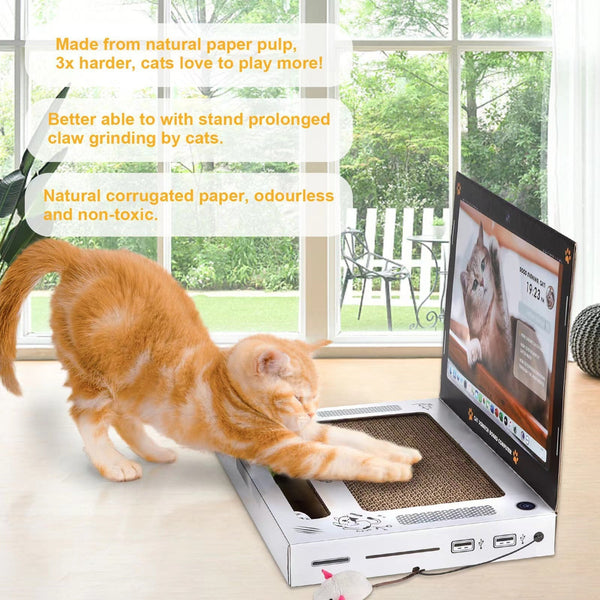Game Machine Computer Shape Cute Cat Scratch Board Hanzuva