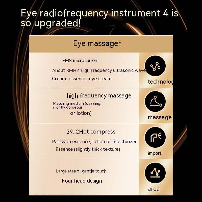 Multifunctional Eye Massager Household RF Radio Frequency Beauty Instrument