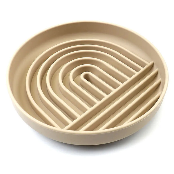 The Slowdown Bowl Silicone Slow Feeder For Dogs Puppies Slow Eating Modern Lick Mat Design Reduces Gulping Dishwasher Fit For All Breed Mealtime Challenge Hanzuva