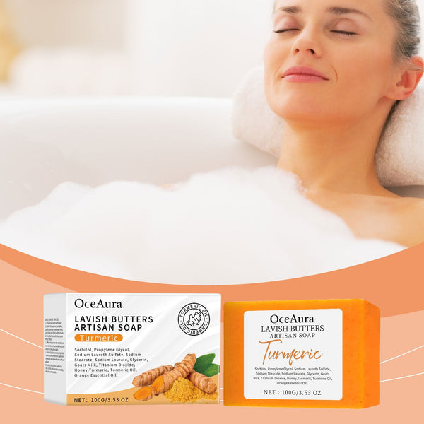 Turmeric Skin Care Soap Moisturizes Body Skin Hanzuva