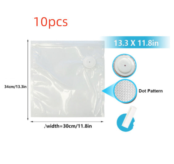 Commercial White Plastic Air Valve Compression Bag
