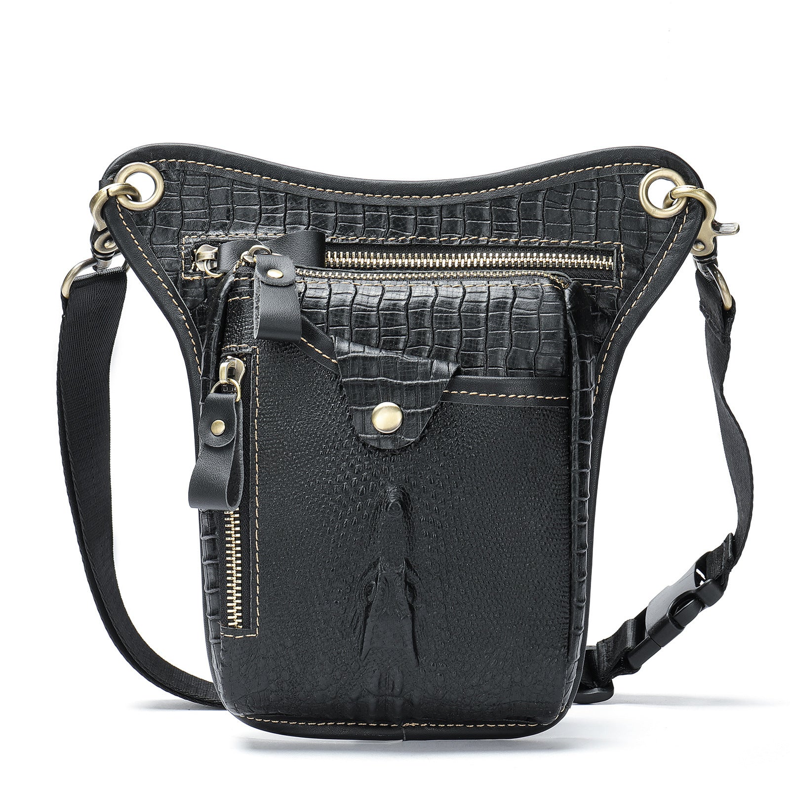 The new crazy horse leather satchel BAG BAG retro vintage leather leather purse bag man