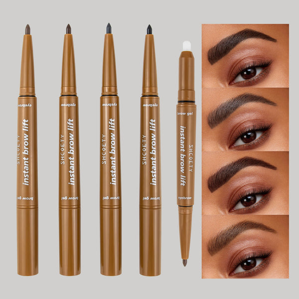 Double-headed Eyebrow Pencil Waterproof Rotation Non-decolorizing Hanzuva