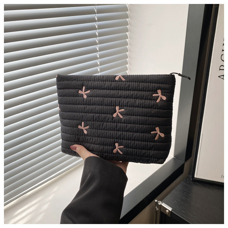 Oxford Cloth Butterfly Print Clutch For Women