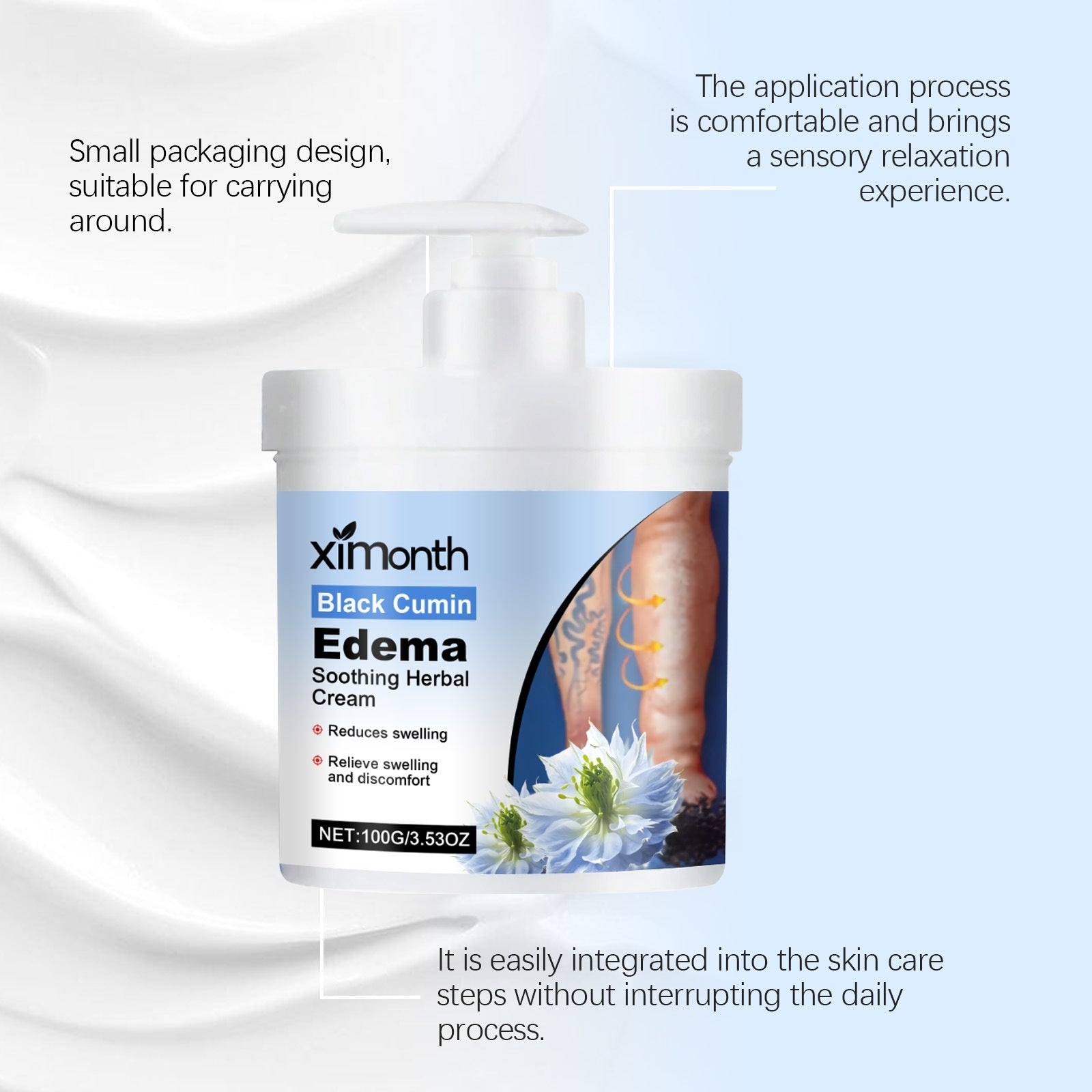 Daily Massage Care For Legs Gentle Nourishing External Use Neck Cream