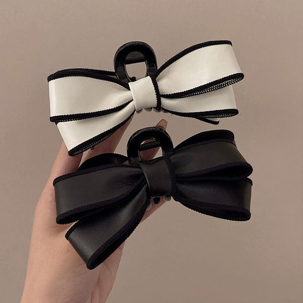 French Elegant Bow Claw Clip Girls Spring And Summer Hanzuva