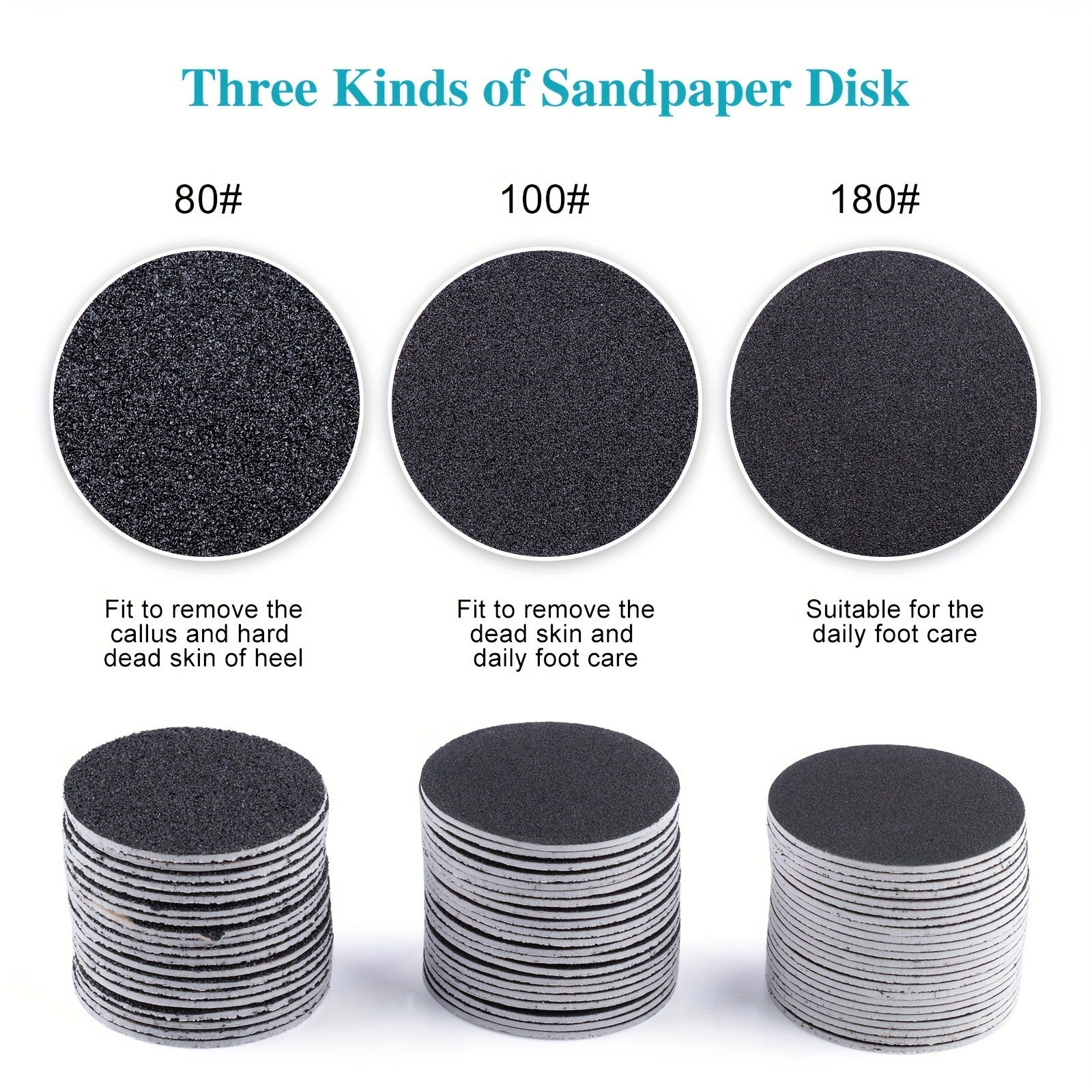 Electric Foot Grinder Applicable Grinding Disc Volcanic Rock Material Calluses Removing Cutin Pumice Stone Sandpaper Foot Grinder Abrasive Paper