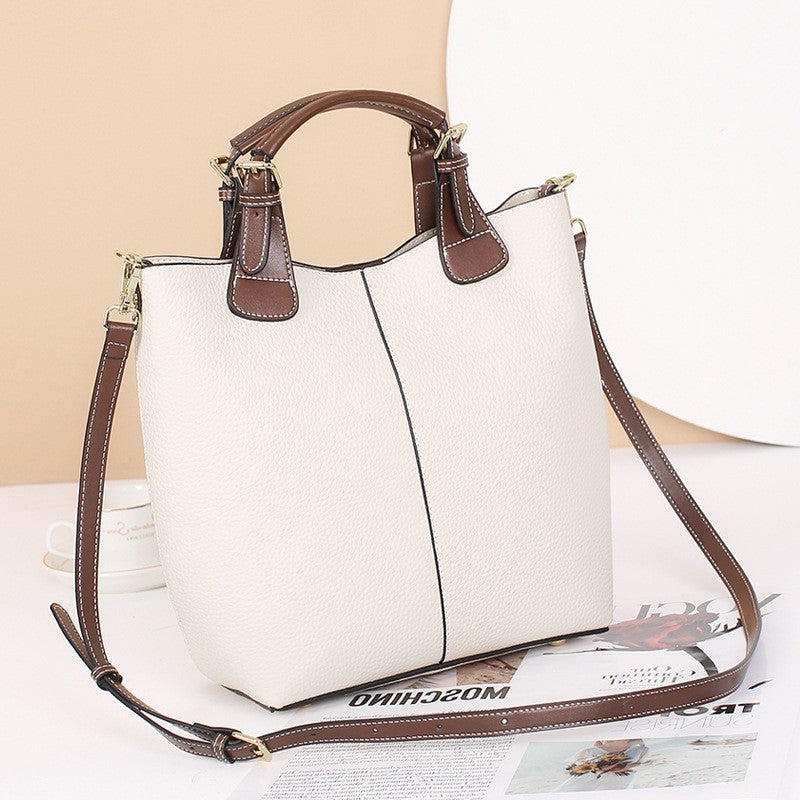 New Style Leather Shoulder Messenger Bag With Large Capacity