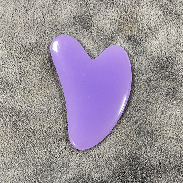 Resin Beeswax Heart-shaped Gu Sha Facial Scraping Sheet For Beauty Salon Hanzuva