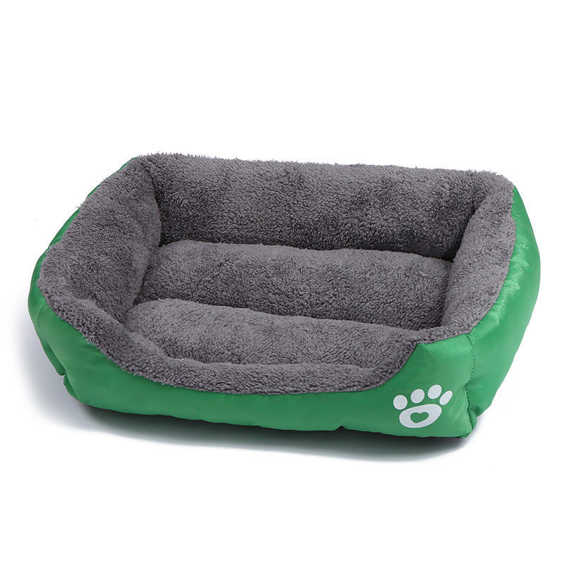 Dog Kennel Four Seasons Universal Footprint Cotton Wool Pet Kennel Candy Color Square Kennel Mats Universal Cross-Border Supply For Large, Medium And Small Dogs