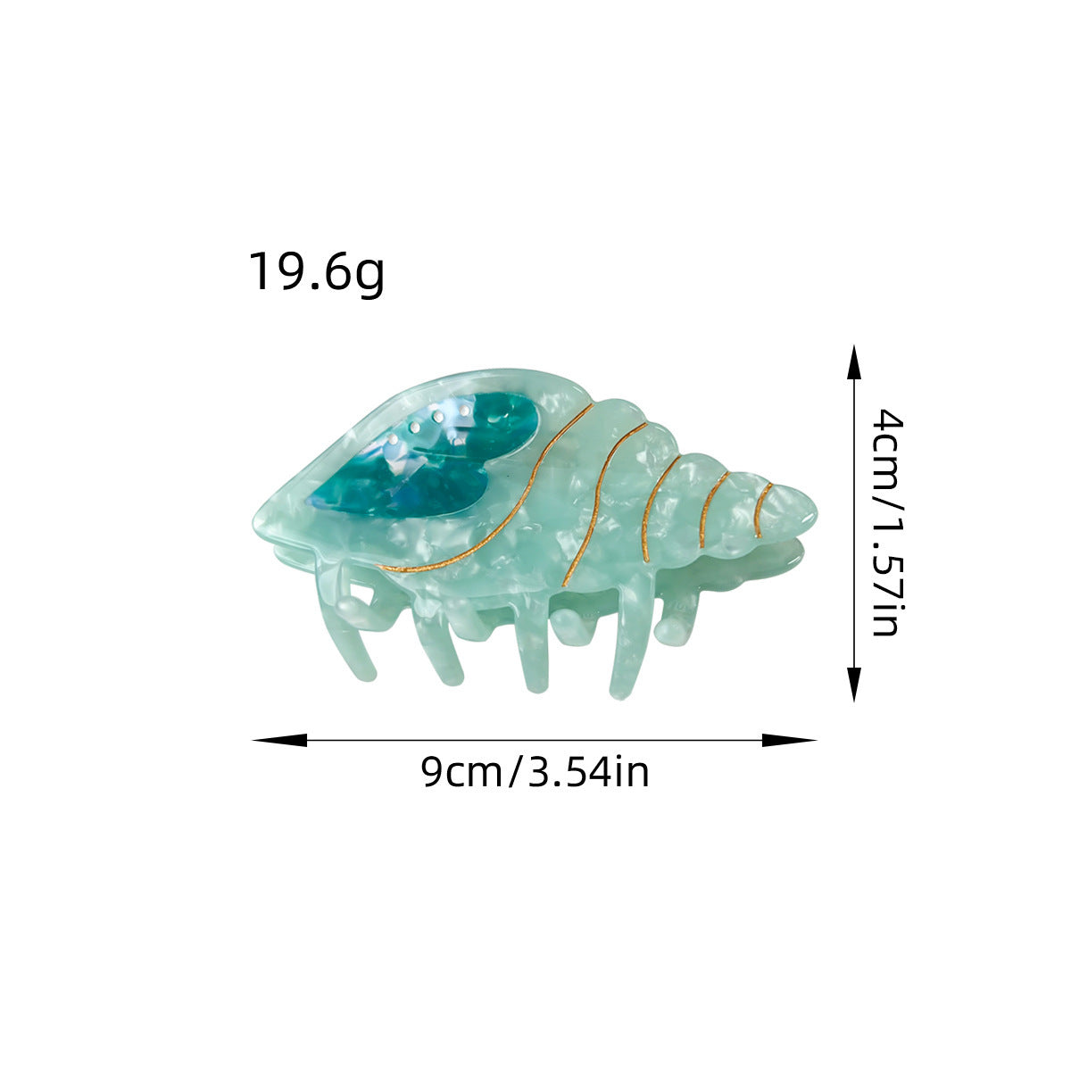 Summer Acetate Conch Barrettes Cute