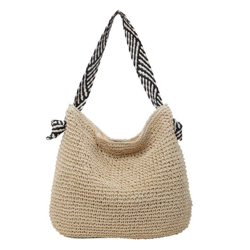 Summer Large Capacity Straw Women's Seaside Vacation Commuter Shoulder Bag