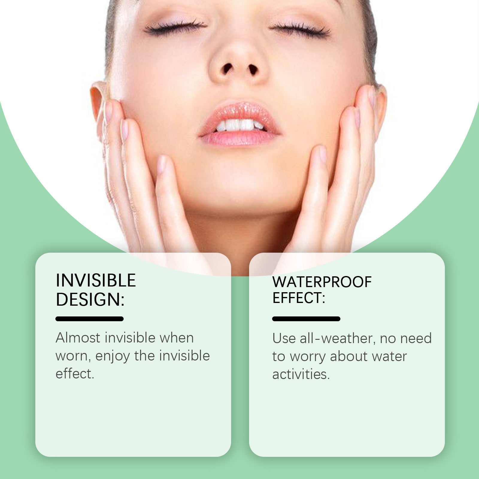 Invisible Face Nursing Adhesive Bandage Suit Firming Facial Skin Daily Shaping Small Face Face Lift Tape Patch