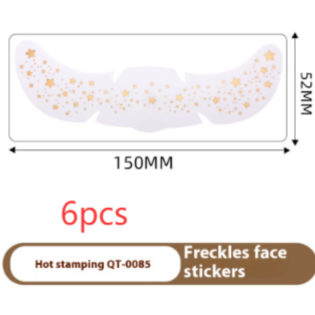 Freckle Tattoo Sticker Hot Gold And Silver