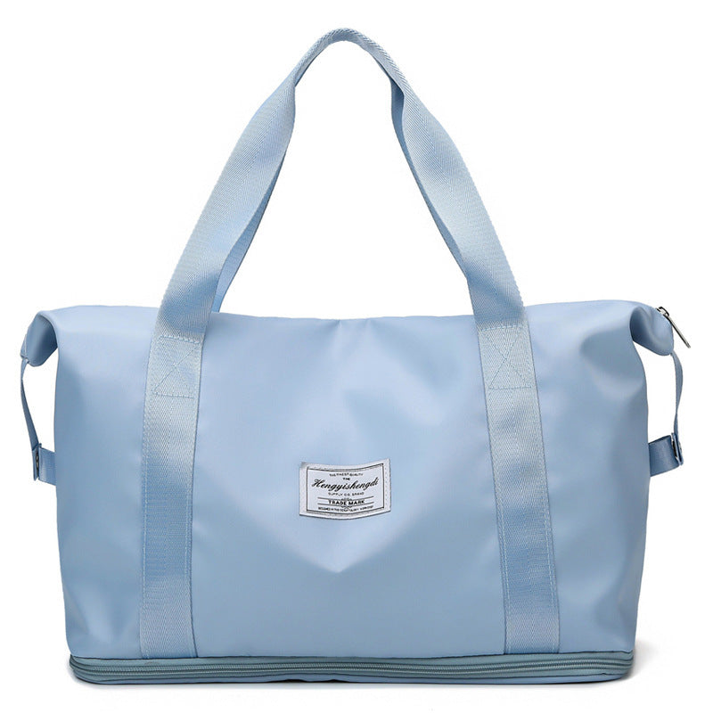 Double-layer Travel Bag Water Repellent Oxford Cloth Portable Women