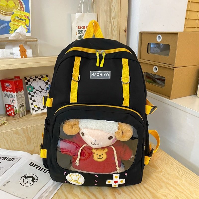 Candy Color Contrast Color Capacity Student Schoolbag
