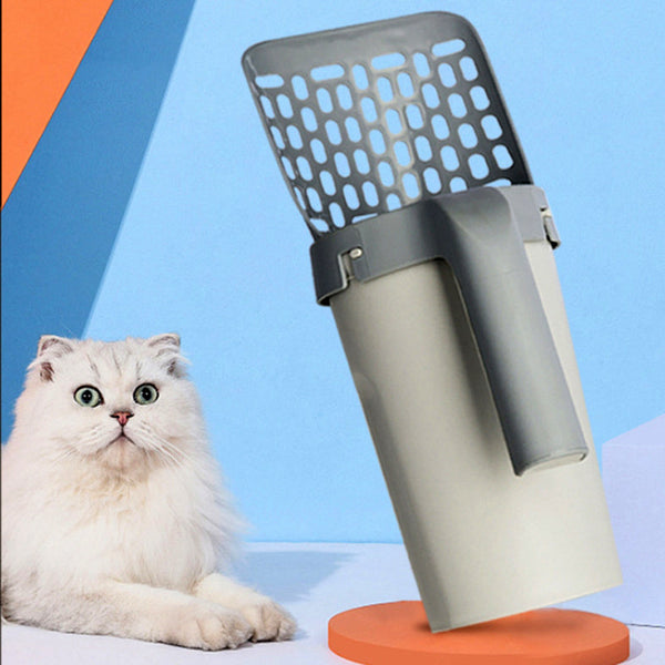 Storage Box Integrated Lazy Cat Litter Shovel Set Hanzuva