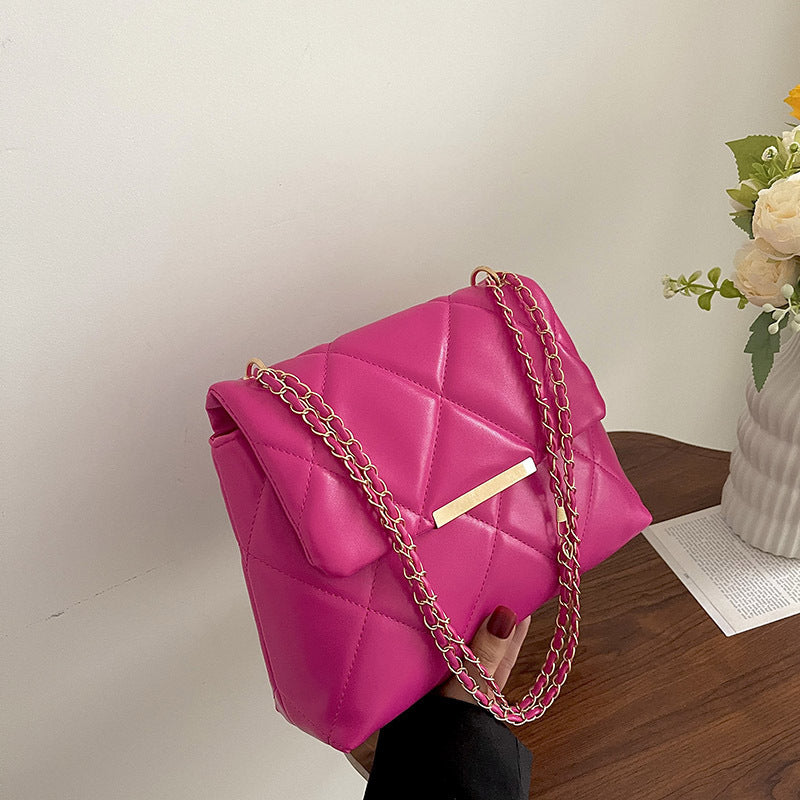 Simple Portable Casual Fashion Crossbody Diamond Embroidery Thread Chain Bag