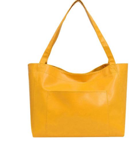 Large Capacity Oil Wax Tote Bags for Women Shoulder Bag Hanzuva