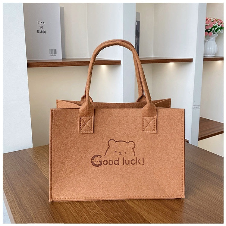 Large Capacity New Versatile Felt Single-shoulder Bag