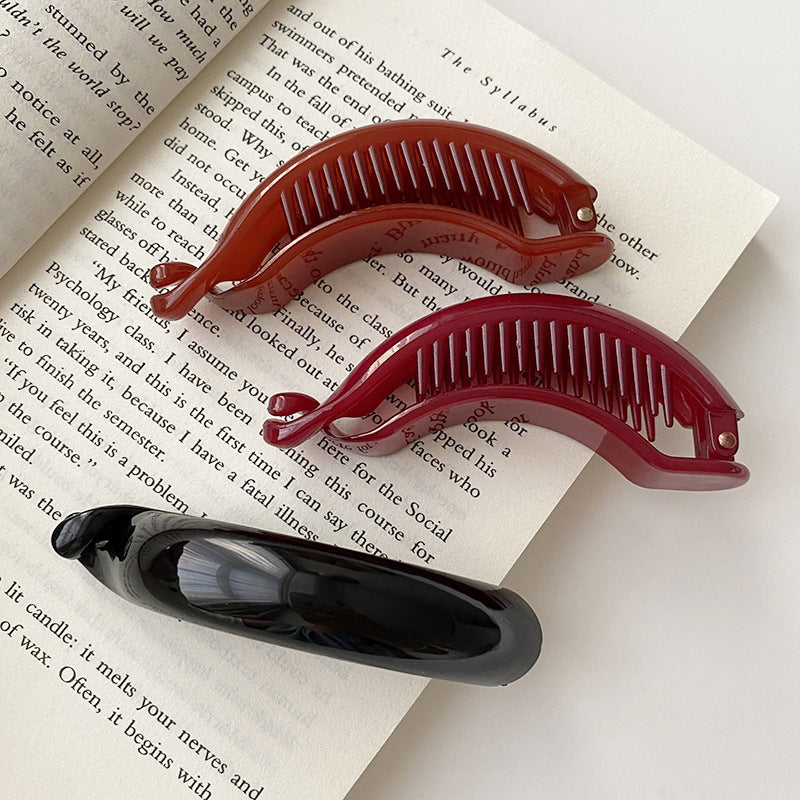 Korean Simple Temperamental High Ponytail Clasp Retro Twist Barrettes