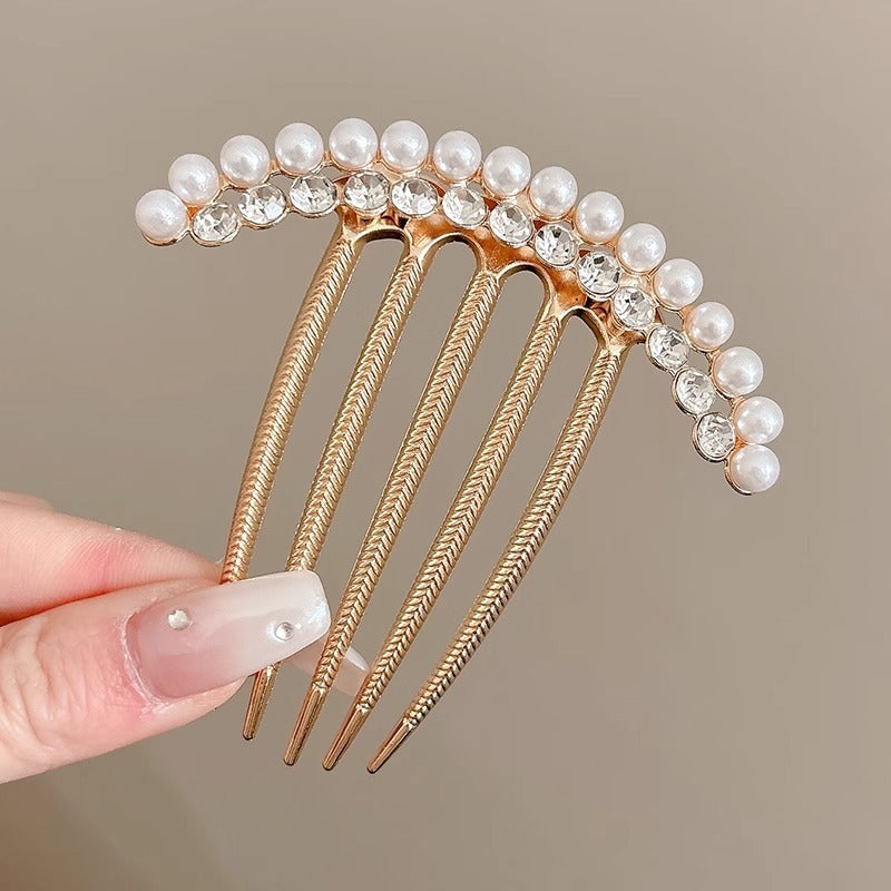 Rhinestone Butterfly Insert Comb For Updo Barrettes