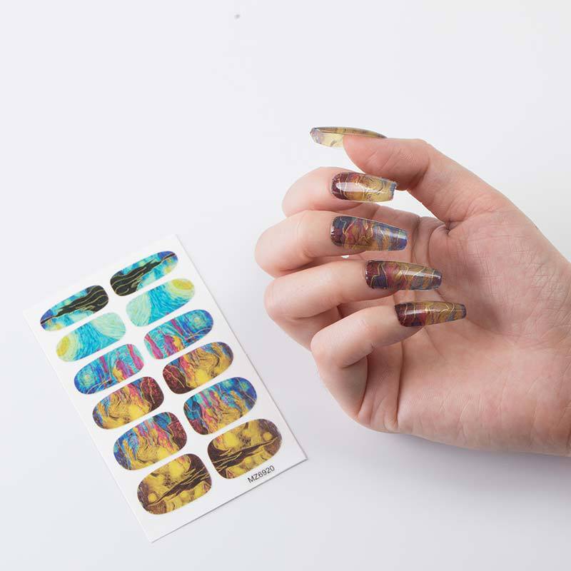 Nail Sticker European And American Oil Painting Art