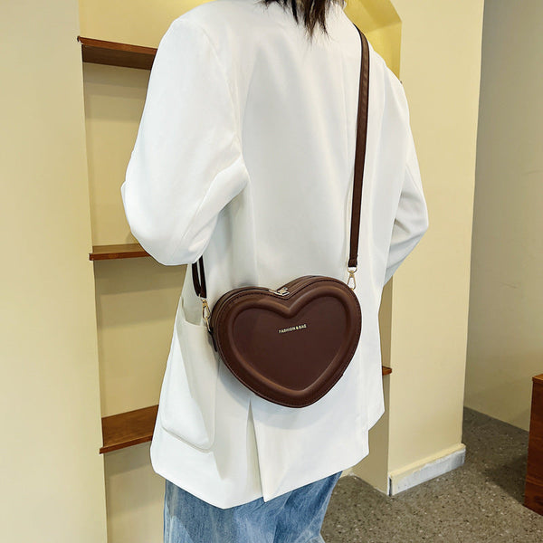 Fashion Heart Shaped Shoulder Messenger Bag Hanzuva