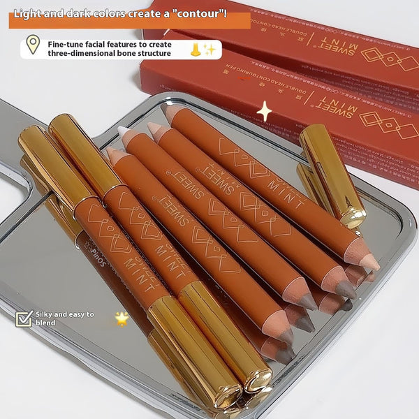 Double-headed Shading Pen Face Brightening Natural Three-dimensional Hanzuva