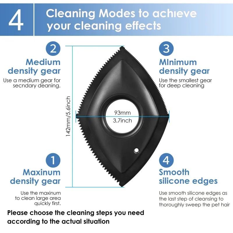 Pet Hair Remover Cat Fur Cleaning Device Carpet Sofa Car Detail Scraper Dog Lint Removal Silicone Dog Cat Fur Removal Brush