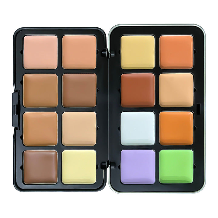 Cross-border TEMU Amazon Hot 12-color Blusher Plate Matte Shimmer High-gloss Multi-color Cream Blush Plate Hanzuva