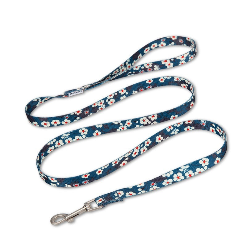 Pet Cat And Dog Floral Hand Holding Rope Pull-resistant