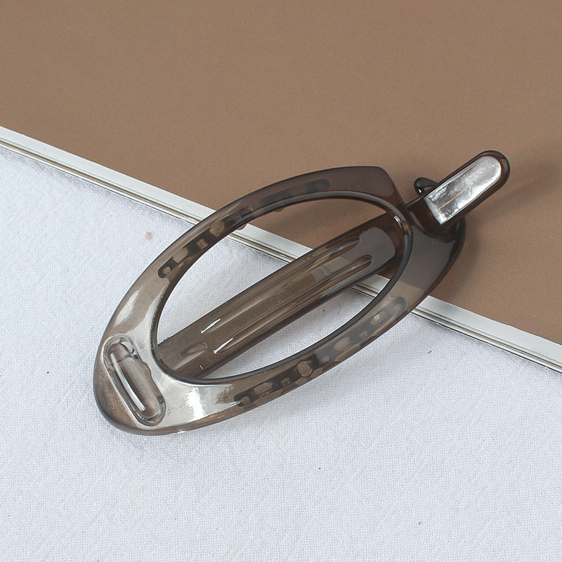 Simple Retro Hair Band Oval Barrettes