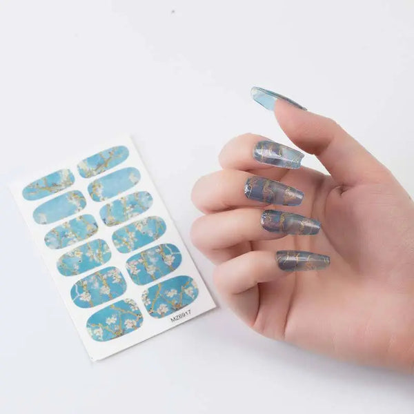 Nail Sticker European And American Oil Painting Art Hanzuva