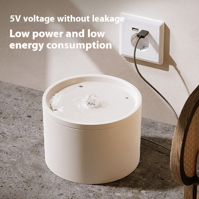 Cat Automatic Water Dispenser Flow Mute Circulating Filter Ceramic Water Feeder Pet Supplies
