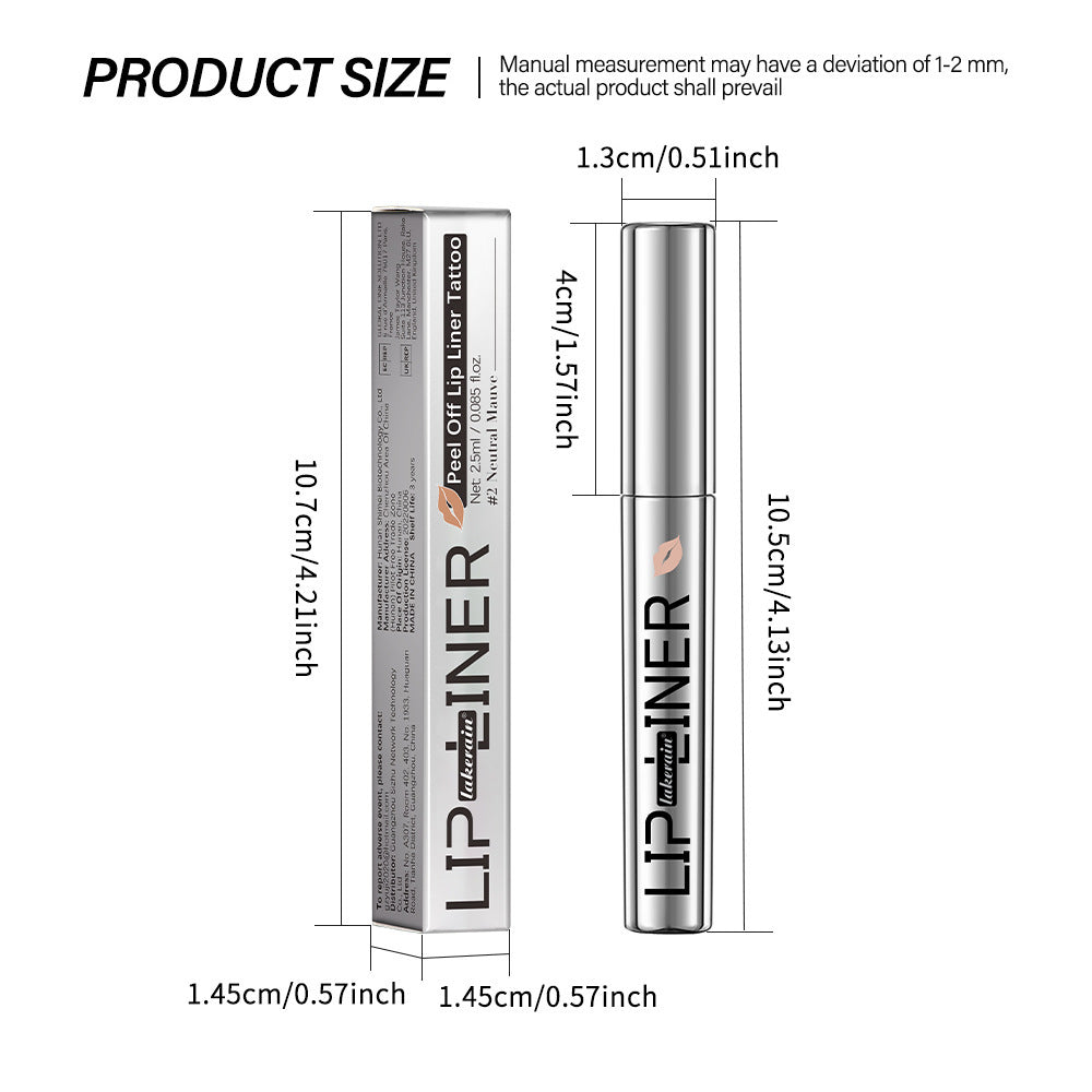 Nonstick Cup Long-lasting Stripping Tear And Pull Lip Liner Not Smudge Pen