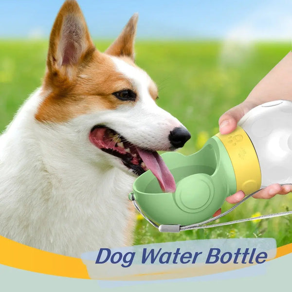 Dog Water Bottle Portable Travel Pet Drinker Leak Proof Dog Bowl Food Cat Fountain Outdoor Walking Drinking Bottle Dogs Feeder Hanzuva