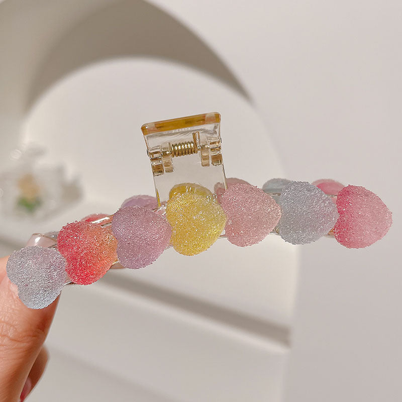Candy Color Shark Female Back Head Clip