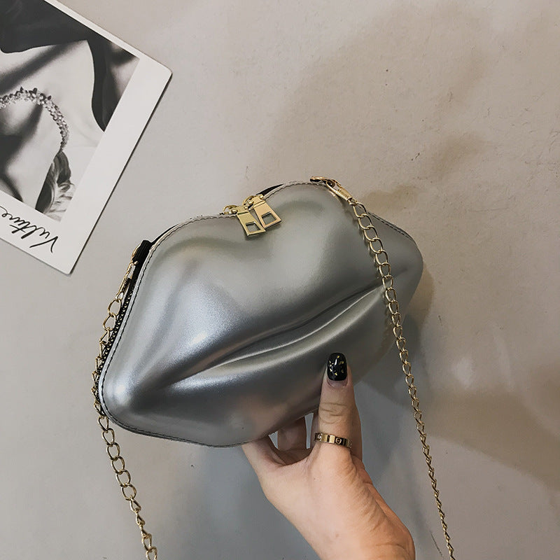 Lip Personality Chain One Shoulder Messenger Bag