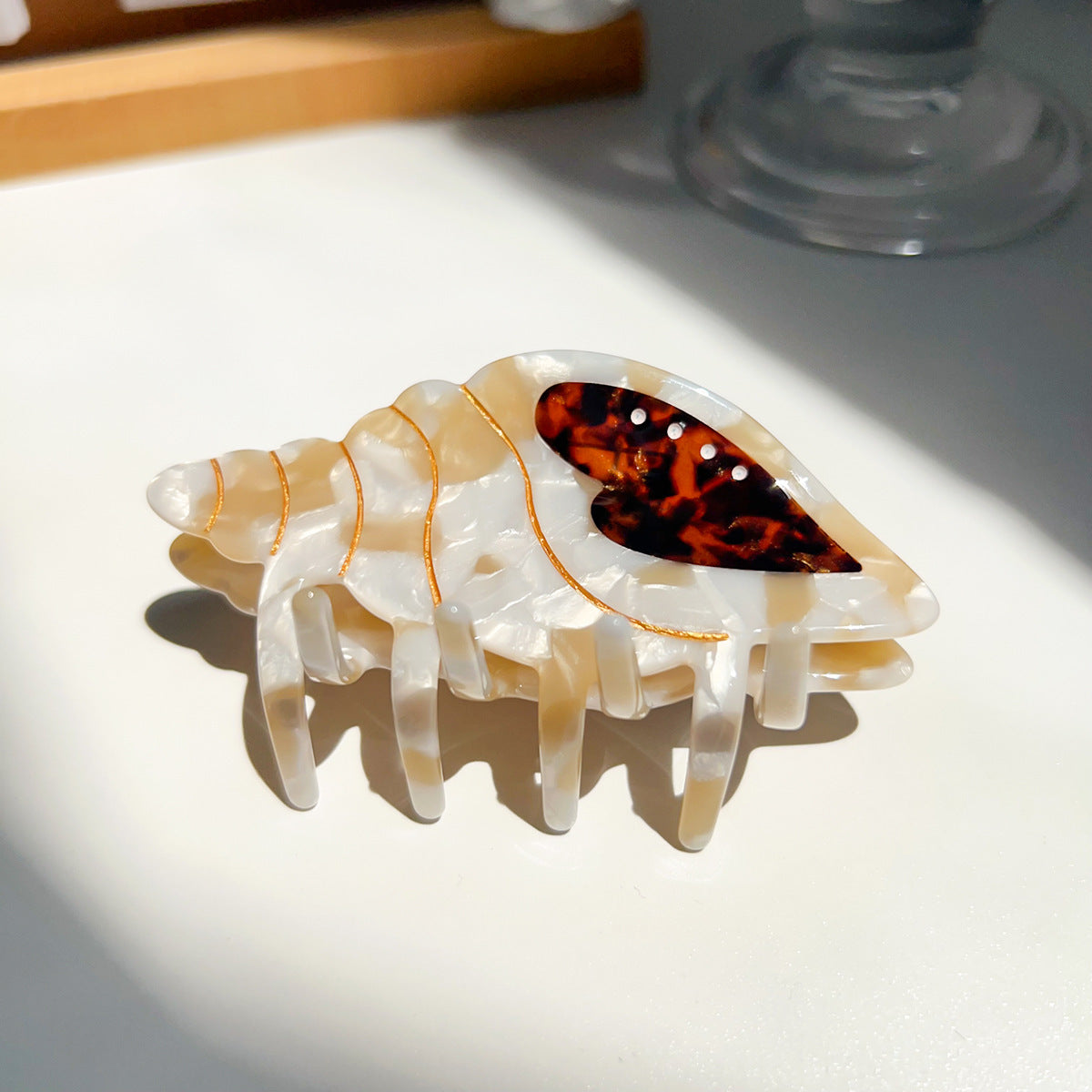 Summer Acetate Conch Barrettes Cute
