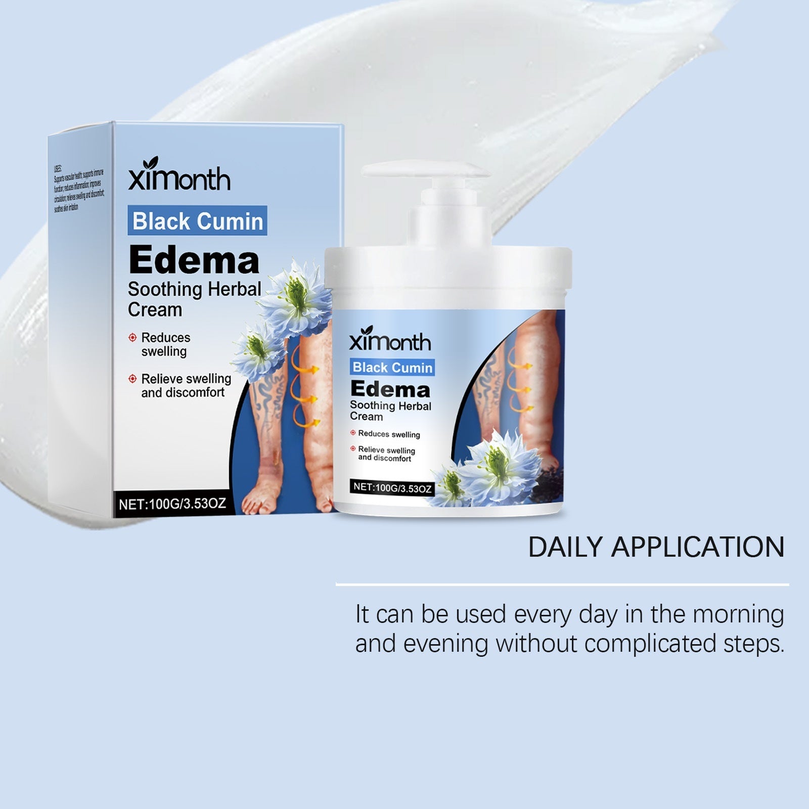 Daily Massage Care For Legs Gentle Nourishing External Use Neck Cream