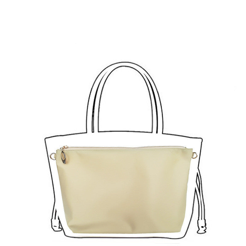 Small And Large Storage Bag With Zippered Inner Pocket