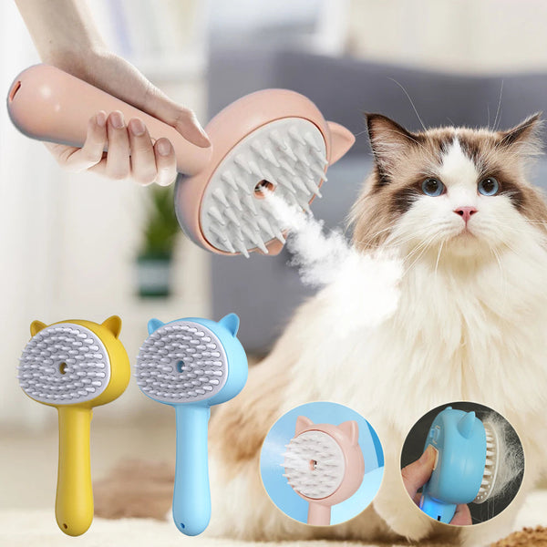 Hair Cleaning Brush With Mist Multifunctional Cat Grooming Brush Rechargeable Self Cleaning Slicker Brush For Pets Dogs & Catsb Pet Products Hanzuva