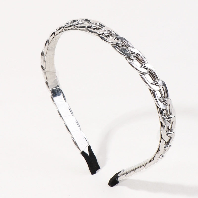 Big Chain Alloy Headband Simple Headband All-match