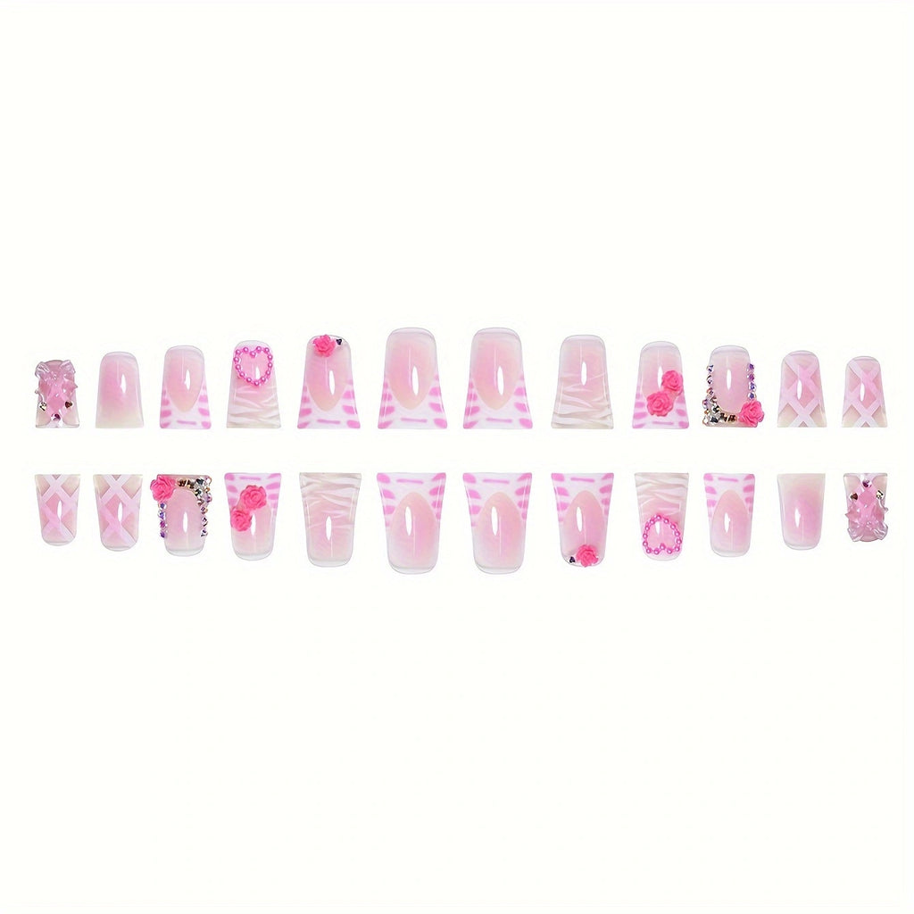 Women's Diamond In The Debris Flower Nail Art
